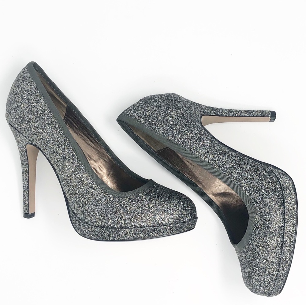 LOFT Glitter Sparkle Holiday Heels